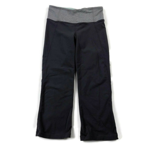 Lululemon Gather & Crow Crop Leggings Slit Leg - Picture 1 of 5